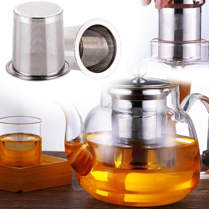 Zerodeko Tea Cup Filter Loose Leaf Tea Holder Tea Strainers Mesh Strainer Stainer Steel Strainer Teapot Infuser Basket 7cm Tea Infuser Tea Diffusers for Home Coffee Cold Brew