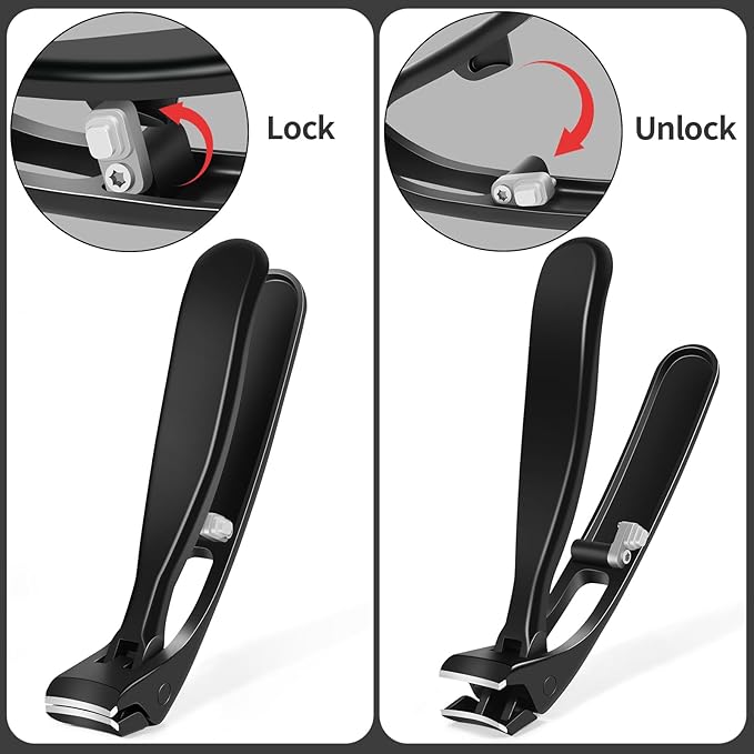 Stocking Stuffers Gifts for Men Adults Seniors, Nail Clippers with Catcher, Christmas Gifts for Men Dad Boyfriend Teens Him, Heavy Duty Clipper for Mens Women Seniors