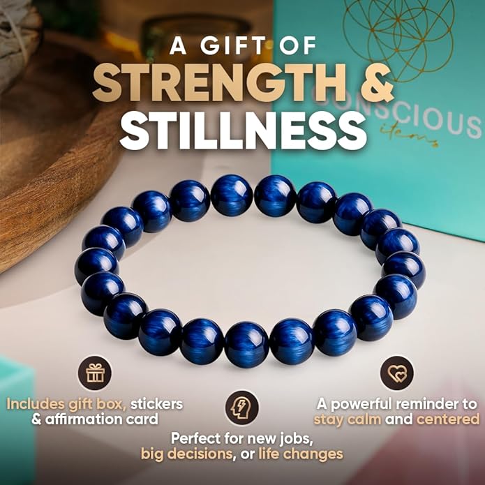 Conscious Items Wealth & Manifestation Bracelet for Women & Men, Prosperity Bracelet with Money Crystals & Natural Stone for Abundance, Goal Attraction, & Positive Intentions
