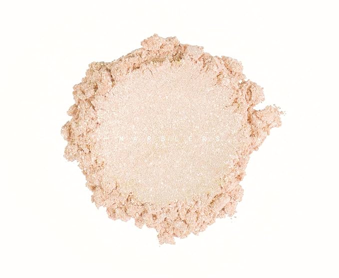 MARBLERS Glitter Mica Powder [Peach Dream] 0.14oz (4g) | Glitter Mica | Highly Pigmented | Non-Toxic, Vegan, Cruelty-Free | Eyeshadow, Body Butter, Nail Polish, Nail Art | Party, Body, Face Makeup