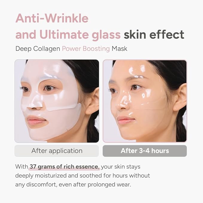 SUNGBOON EDITOR Collagen Glow Bundle Trio : Cream in Serum & Capsule Cream & Deep Collagen Mask(4ea), Gifts for Mom, Korean Skin Care
