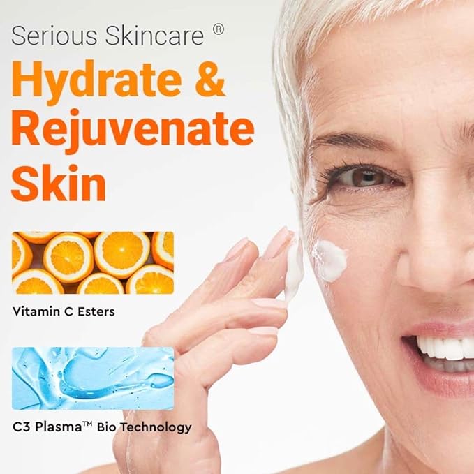 Serious Skincare - C-Extreme Results Facial Exfoliator - Deep Pore Cleansing & Resurfacing Skin Treatment - Vitamin C, Collagen & Natural Fruit Enzymes - For Smoother Radiant Face & Neck - 2 fl. oz