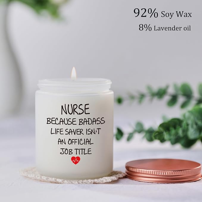 Nurse Gifts for Women - Cool Gifts for Nurses Female Christmas Appreciation Birthday Graduation Retirement RN LPN Nurses Week Gift Candle