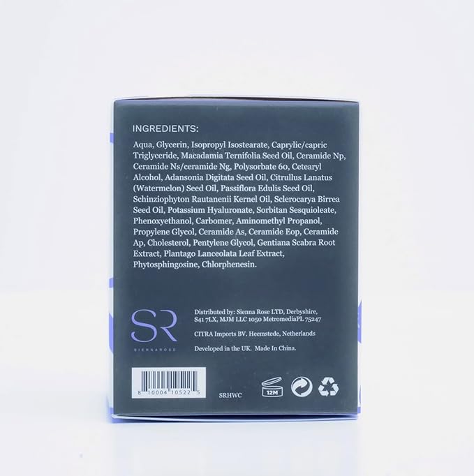 BioMiracle Sienna Rose Hydrating Whipped Moisturizing Cream, Hydrate & Balance, 6 African Oil Ceramides, 50 ml / 1.69 fl oz