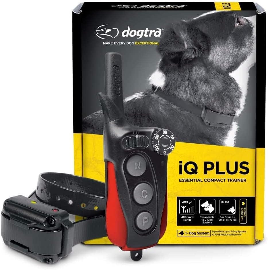 Dogtra iQ Plus Ecollar Rechargeable Waterproof 400-Yard Remote Dog Training E-Collar