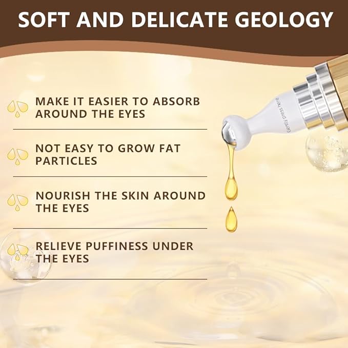 Soulight 5% Caffeine Eye Serum for Dark Circles, Eye Cream Anti Aging Puffiness & Wrinkles - Brightening Under Eyes Treatment with Hyaluronic Acid & Niacinamide - Hydrating & Firming