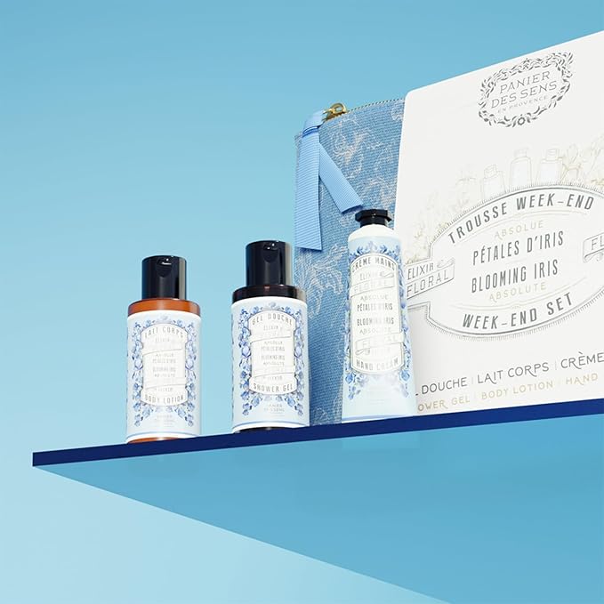Panier des Sens Body Lotion, Moisturizer - Made in France 97% natural - 8.45 Floz/250 ml (Iris Set)