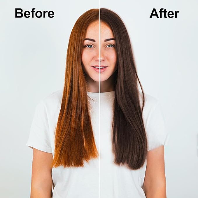 Agthyuve Hair Dye Shampoo 3 in 1, Dark Coffee Hair Dye 16.9 FL Oz, Hair Shampoo, Semi-Permanent Hair Color Shampoo Lasts 30 Days (Dark Coffee)