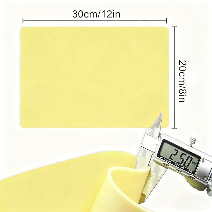 2.5MM Tattoo Practice Skin - Autdor 5Pcs Thick Tattoo Skin Double Sides 12x8in Fake Skin Realistic Tattooing and Microblading Eyebrow Practice Skin for Tattoo Supplies,Beginner and Experienced Artist