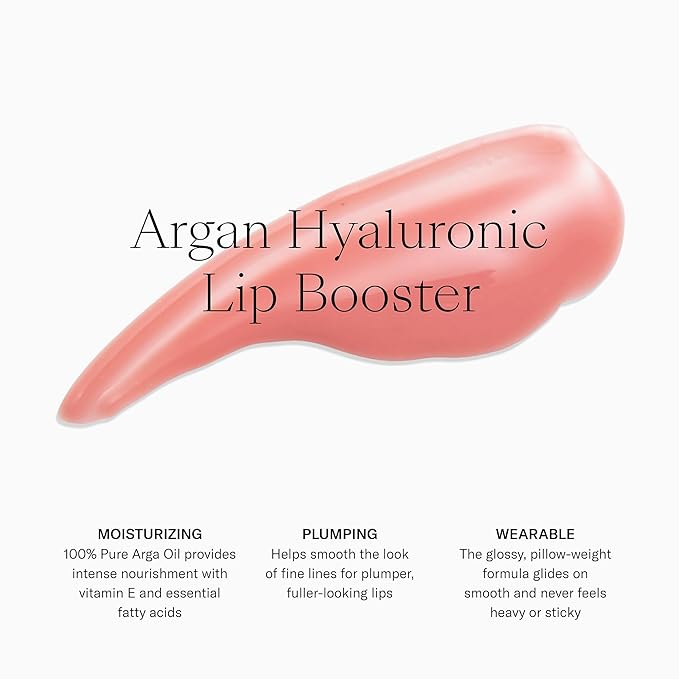 Josie Maran Eye Love Lip Gloss & Mascara Gift Set - Lip Plumper Infused with Argan Oil, Hyaluronic Acid for Sheer, Radiant Color & Lengthening Black Mascara - Vegan Makeup (2 Count)