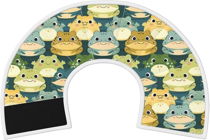 Cute Cartoon Smart Frog for Adjustable Cat Cone Collar