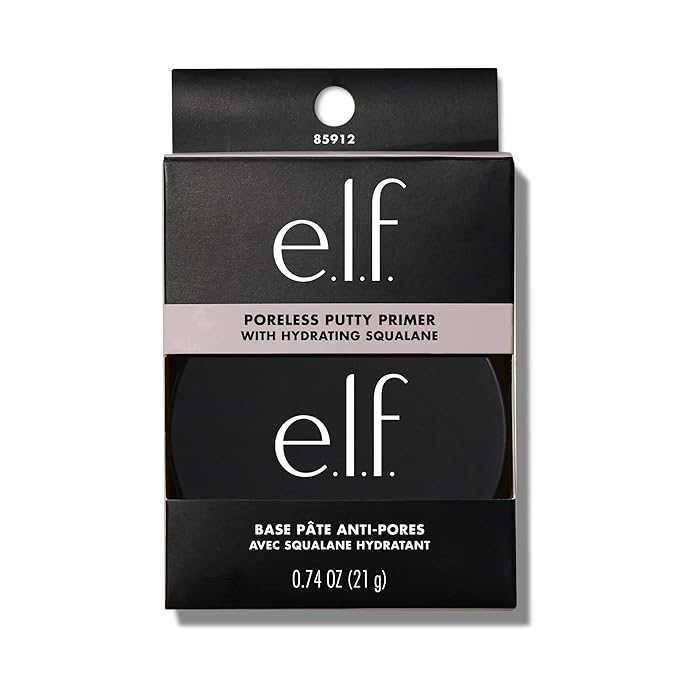 e.l.f. Poreless Face Primer, Skin-Perfecting & Lightweight, Long Lasting, Smooths & Preps to Create Flawless Base, Infused with Tea Tree and Vitamins A & E, 0.74 oz (21g)