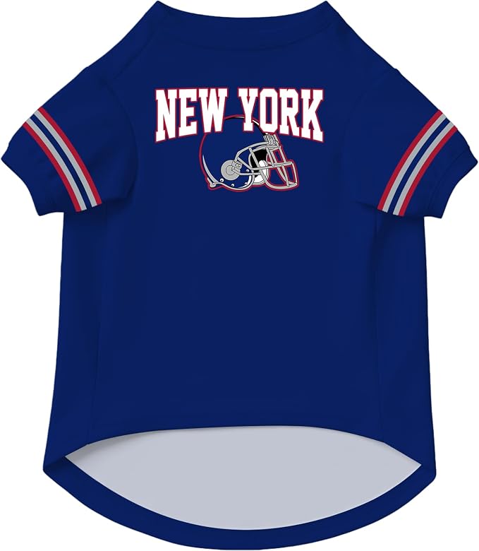 New York Dog Clothes Personalized Pet Jersey T-Shirt Custom Name Number
