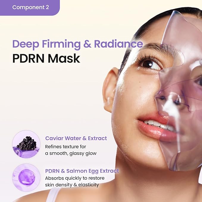 BIODANCE Soothing & Renewal Duo: Sea Kelp & Caviar PDRN Real Deep Overnight Gel Mask for Glass Skin, Korean Skin Care, Valentines Day Gifts for Her, Skin Care Set