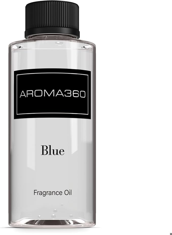 Aroma360 | Blue Diffuser Oil Blend | Luxury Essential Aromatherapy Reed Diffuser | Blue Cedar, Lavender and Eucalyptus | 6.7 fl oz 200mL