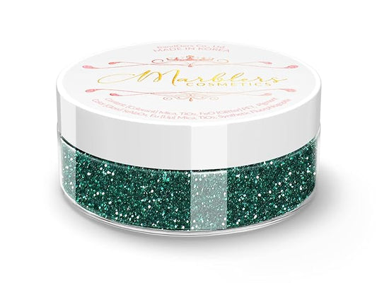 MARBLERS Twinkle Face & Body Glitter [Green Garnet] 0.18oz (5g) | Fine | Non-Toxic | Vegan | Cruelty-Free | Festival, Rave & Party Makeup | Eye, Hair, Nail Polish, Eyeshadow | Nail Art | Gel Nail