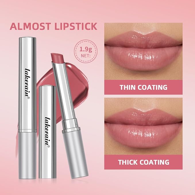 Honey Noir Lipstick,Nourishing Honey Noir Lipgloss, Pink Lip Tint,Deep Moisturizing Black Cherry Tint Lip Balm,Hydrating Lipgloss for All Skin Tones（pink）