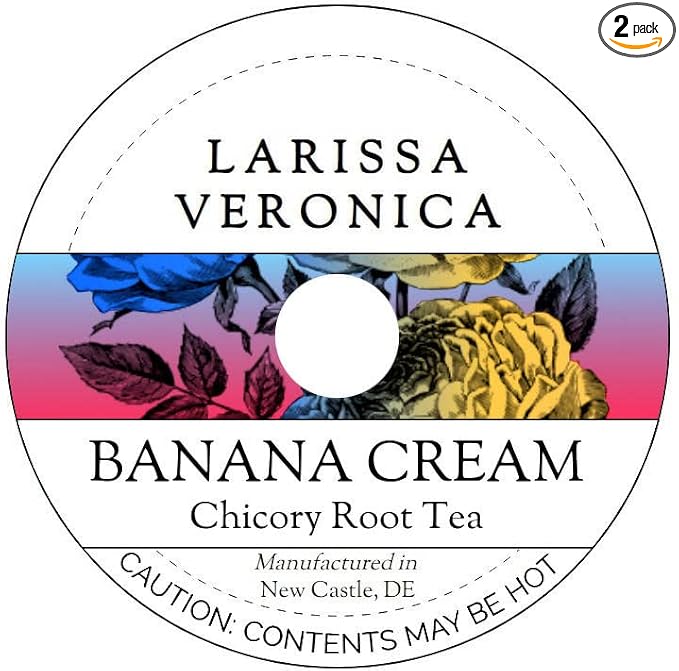 Banana Cream Chicory Root Tea (Single Serve K-Cup Pods) (12 pods, ZIN: 571204) - 2 Pack
