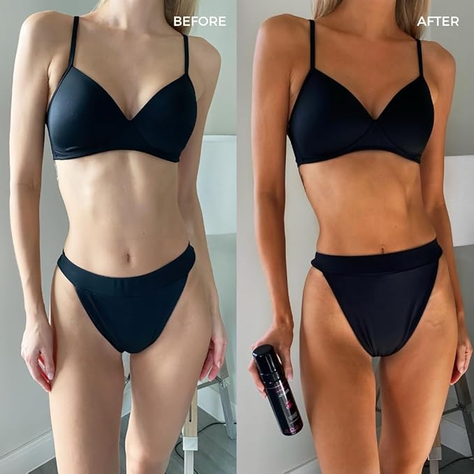 Rose & Caramel Intensity Ultra Dark Bronzed Self-Tanning Mousse – Deep Bronze, Sunless Tanner, Hydrating & Long-Lasting, Streak-Free, (3.38 Fl Oz) 200ml