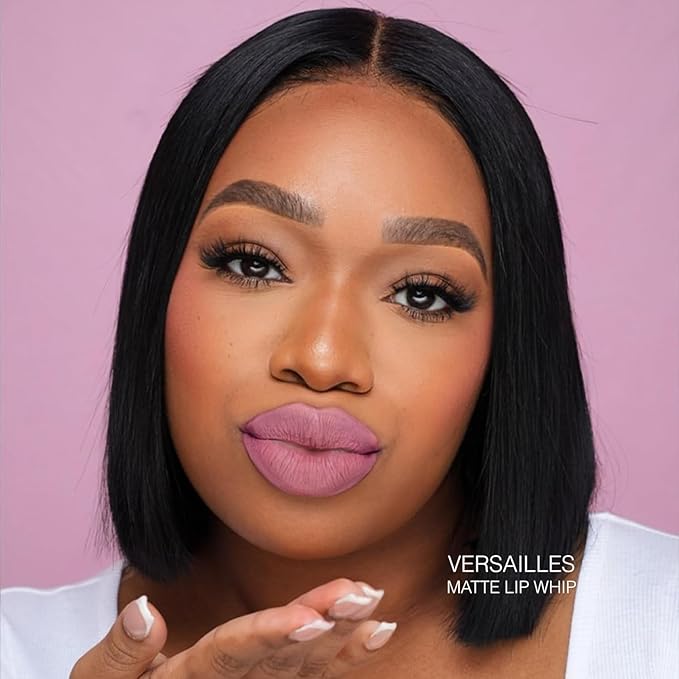 Beauty Bakerie Lip Whip Liquid Lipstick for Women, Waterproof Lip Gloss, Tint, Stain Long Lasting Hydrating Moisturizer, Matte or Metallic, 3.5mL, Versailles