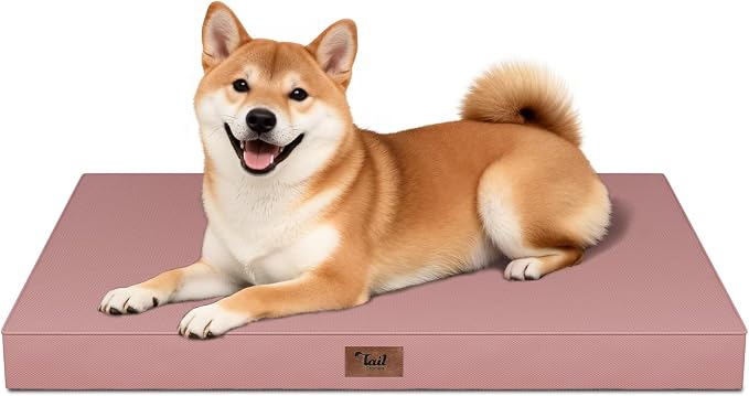 Outdoor Waterproof Orthopedic Dog Bed for Medium Size Dogs | Egg Crate Foam for Joint Support, Fits 36x23 Crates, TPU Waterproof Layer, Machine Washable 1680D Oxford Cover, Up to 50 lbs