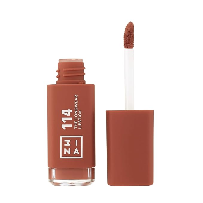 3INA The Longwear Lipstick - Matte Lipstick for Women - Moisturizing with 12-Hour Long Wear - Transfer-Proof and Highly Pigmented - 114-0.23 oz