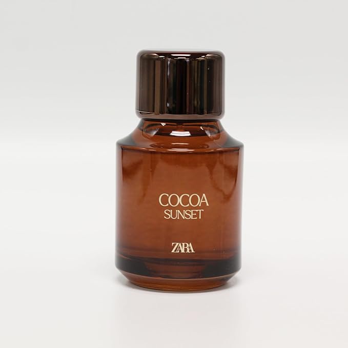Zara Cocoa Sunset Perfume for Women Rich Indulgent Fragrance with Milk Chocolate Vanilla Whipped Cream Passion Fruit Peach and Creamy Sweet Notes Eau de Parfum 100ml (3.4 fl oz.)