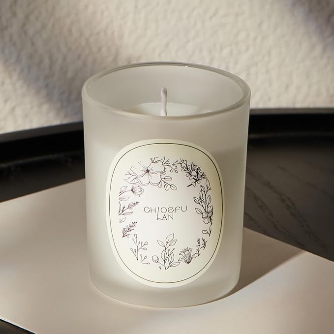 Scented Candle, Round Frosted Atmosphere, Suitable for Home 3-in-1 Set (Gardenia/Jasmine/Osmanthus)