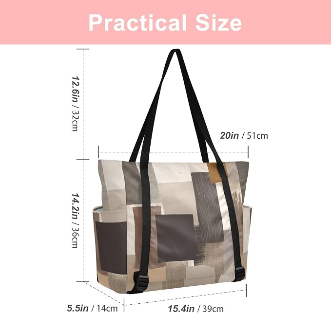 MCHIVER Yoga Bag for Women Men Large Yoga Mat Bag with Adjustable Strap Workout Bags Totes for Pilates Yoga Travel
