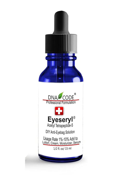 Skin Care 100% Solution Anti-Eye bag, Anti-Dark Circle, Anti-Puffy Eyes By Eyeseryl® Tetrapeptide Add To Your Eye Gel or Cream (0.5 OZ)