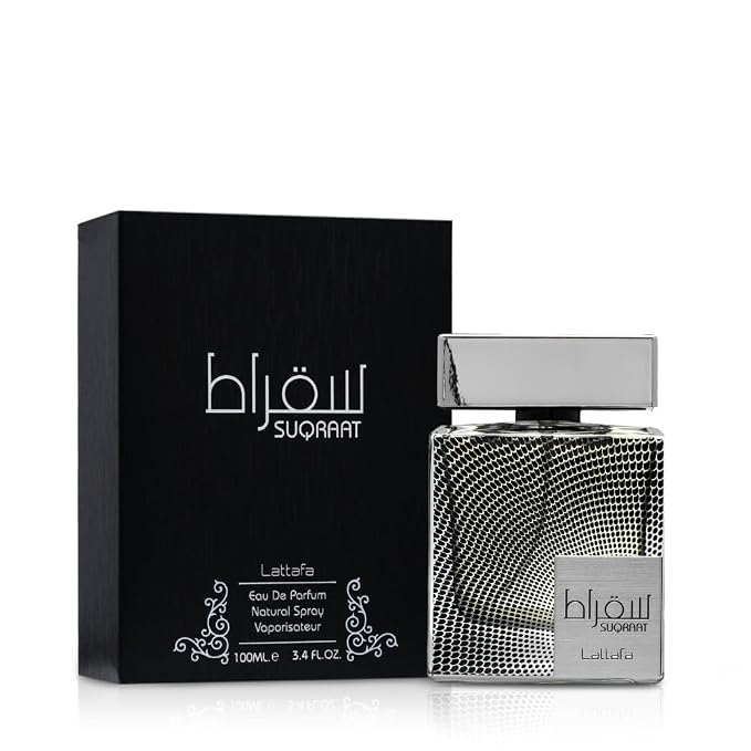 Lattafa Suqraat - Fresh, Spicy, Aromatic, Woody - Eau de Parfum Long-Lasting Fragrance for Men, 3.4 Ounce / 100 ml
