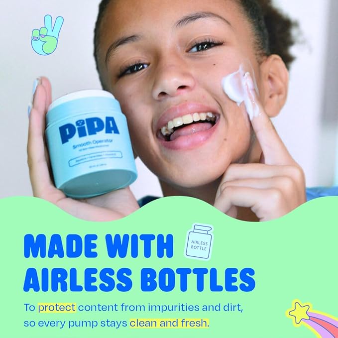 Pipa Skincare Clean Start Bundle for Kids & Tweens – Glow Go Mist, Smooth Operator Moisturizer, and Squeaky Clean Cleanser for Gentle, Hydrating, and Effective Daily Skincare - Kids Skin Care Gift Set