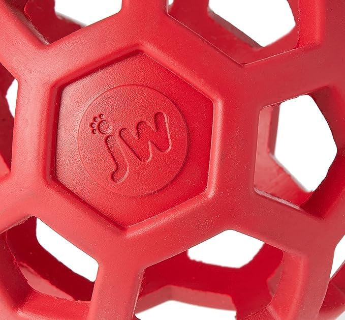 JW Pet HOLEE Roller Ball Dog Chew Treat Fetch Bouncy Toy Medium 5 inch Bundle 3