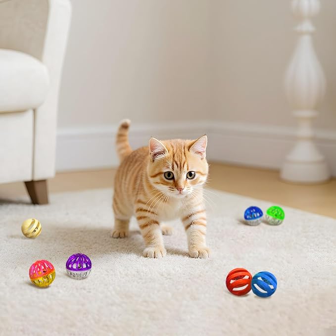 Cat Toys for Indoor Cats, 20 Packs Cat Toys Balls