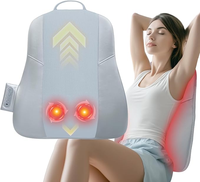 DEITY Back Massager for Pain Relief Deep Tissue, Ultrathin Rolling Up and Down Full Back Massage with Heat, 4D Shiatsu Kneading, Shoulder Massager, Gift for Families Friends Christmas