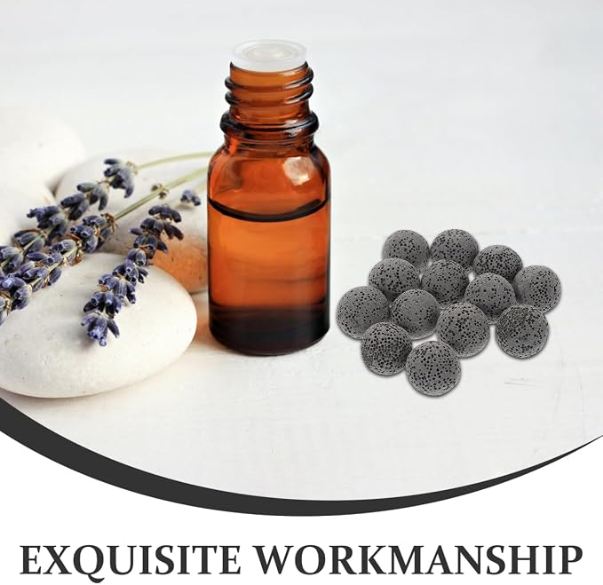 SEWACC 20pcs Volcanic Rock Aromatherapy Stones Essential Oil Diffuser Lava Stones for Home Office Fragrance and Air Purification