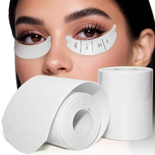 Eyepads for Lash Extensions (250 Pcs) - Akissos Non Slip Under Eye Patches, Foam Eye Pads Tape with Hypoallergenic Glue for Eyelash Extension|Lift|Tint|Remove, Lash Tech Must Haves Value Pack
