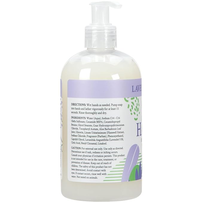 Ginger Lily Farms Botanicals Conditioning Liquid Hand Soap Refill, 100% Vegan & Cruelty-Free, Lavender Chamomile Scent, 12 Fl Oz (Pack of 6)