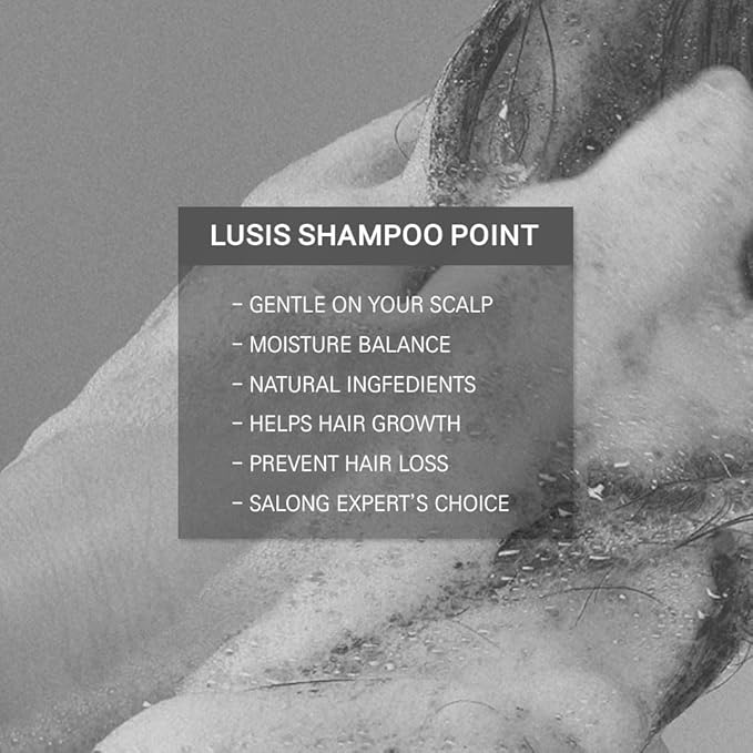 LUSIS, Crystal Shampoo, Hair Clinic, Scalp Care, Korea-approved shampoo for hair loss care, EWG green grade ingredients,500ml (K-Beauty Shampoo)