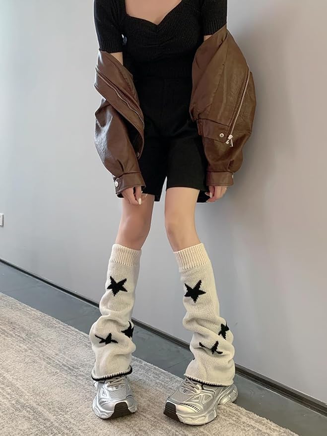 Sexybody Women's Leg Warmers Fashion Knit Warmers Long Socks Cute Y2K Kawaii Japanese Lolita Harajuku Accessories for Girls