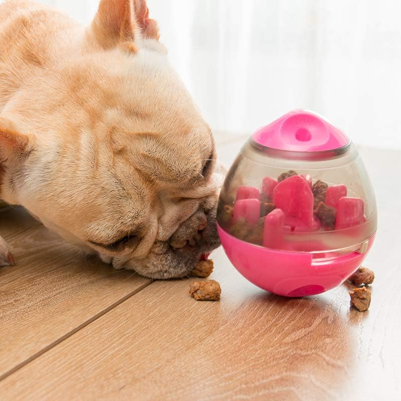 Dog & Cat Interactive Mental Stimulation Toy, Puzzle Treat Ball for Frenchie, Slow Feeding Ball (Green)