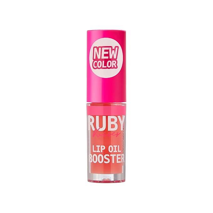 Ruby Kisses Lip Oil Booster, Hydrating Lip Gloss with Nourishing Natural Oil Blend, Jumbo Wand for Easy Application, Non-Sticky Formula