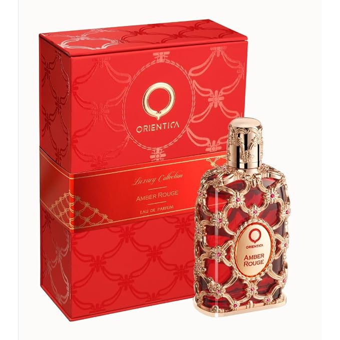 Orientica Luxury Collection Amber Rouge Eau De Parfum 5oz / 150ml – Woody, Amber, Saffron, Praline, Jasmine, Orange, Oak Moss, Seaweed – Arabic Perfume for Men & Women
