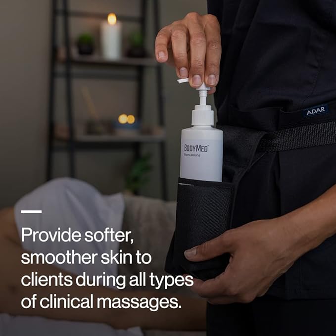 BodyMed Formulations Massage Lotion, 8 oz. – Fragrance-Free, All-Natural Lotion for Massage Therapy – Leaping Bunny Certified – with Arnica Extract & Jojoba – Non-Staining, & Paraben Free