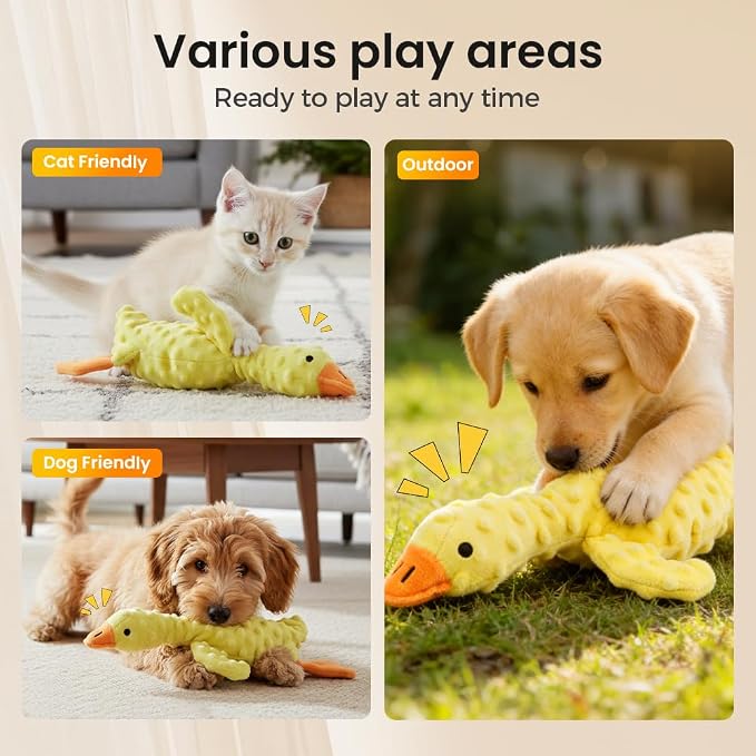 Indestructible Dog Toy for Aggressive Chewers, Durable Stuffed Squeaky Dog Toys for Small Medium Large Dogs, Interactive Chew Teething Puppy Toy for Indoor Outdoor Play (Light Blue)