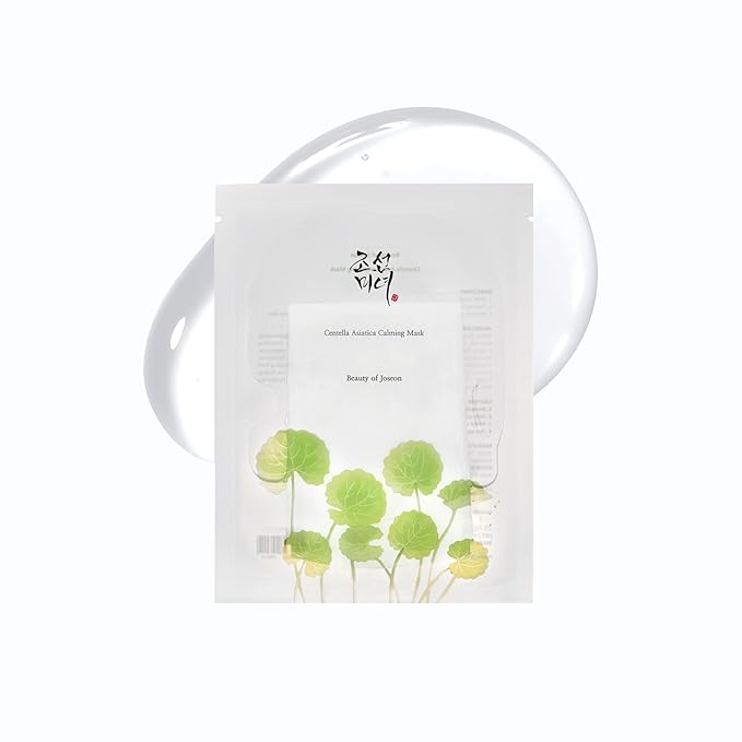 Beauty of Joseon Centella Asiatica Calming Mask Daily Moisturizing Soothing Cica Face Sheet Mask for All Skin Types, Korean Skincare Stuffers for Men Women, 10 sheets