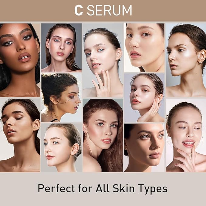 Aiwei Facial Serum Set - Includes Vitamin C, Retinol & Hyaluronic Acid - Improve Skin Texture, Glow & Hydration - Day and Night Face Serums for All Skin Types