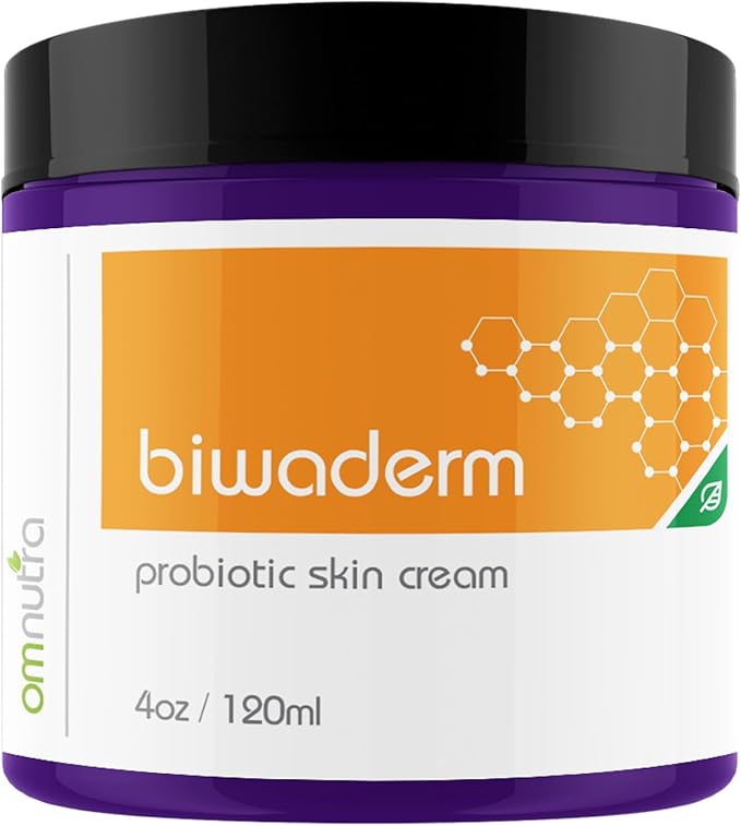 Biwaderm Probiotic Skin Cream - 4OZ Organic Based Topical Probiotics for Skin Care Eczema Treatment Psoriasis Treatment for Folliculitis Treatment Pure Aloe Vera Gel 4oz