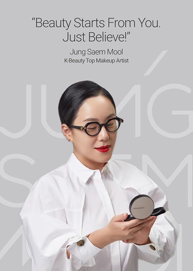 JUNGSAEMMOOL Artist Cushion Blush (Dewy Coral) | Easy to Blend, Lightweight, Hydrating Korean Makeup Cushion Blush for Dewy & Glowing Cheeks