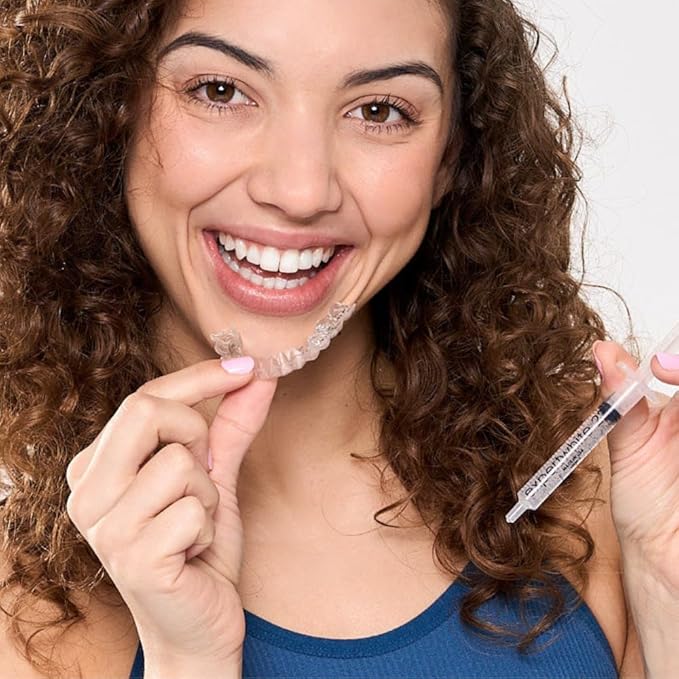 Expertwhite Teeth Whitening Gel Refills (6-gels). Made USA. 44 percent Carbamide Peroxide Tooth Bleaching Gel bleach For Invisalign style trays, Dental Grade Tooth Whitener. 6 syringes
